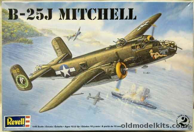 Revell 1/48 B-25J Mitchell - Jaunty Jo 498th BS Biak Island New Guinea May 1945 / 'Finito Benito Next Hirohito' 12th Air Force Corsica 1944 - (ex Monogram), 85-5512 plastic model kit